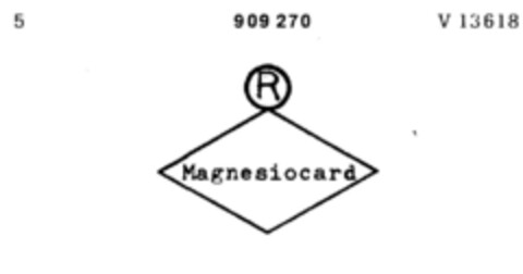 Magnesiocard Logo (DPMA, 17.05.1972)