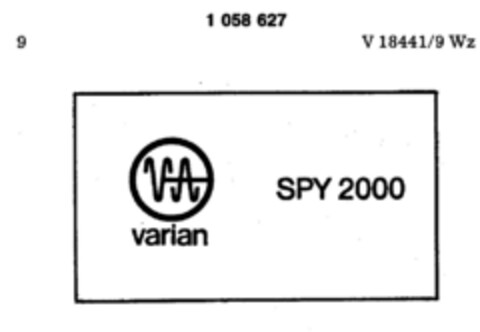 VA varian SPY 2000 Logo (DPMA, 05/04/1983)