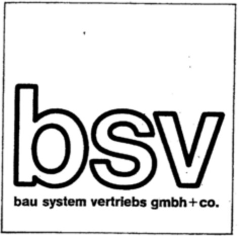 bsv bau system vertriebs gmbH + co. Logo (DPMA, 10.08.2001)