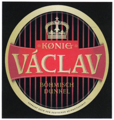 KÖNIG VACLAV BÖHMISCH DUNKEL Logo (DPMA, 07/30/2008)