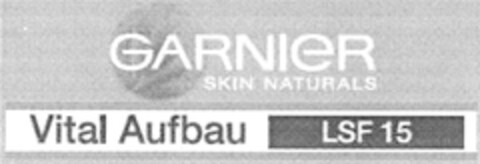 GARNIeR SKIN NATURALS Vital Aufbau LSF 15 Logo (DPMA, 01/12/2009)