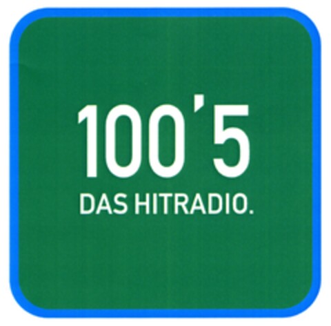 100'5 DAS HITRADIO Logo (DPMA, 01.04.2009)