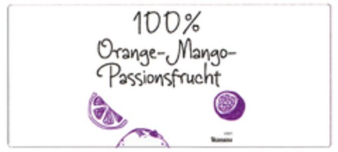 100 % Orange-Mango-Passionsfrucht Logo (DPMA, 29.09.2009)