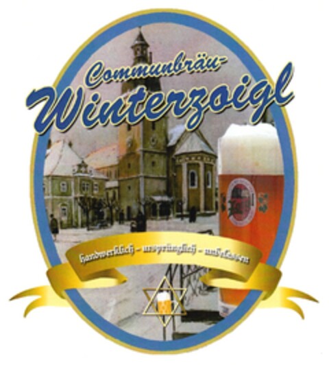 Communbräu-Winterzoigl handwerklich ~ ursprünglich ~ unbelassen Logo (DPMA, 09/28/2011)