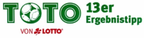 TOTO 13er Ergebnistipp VON LOTTO Logo (DPMA, 19.08.2013)