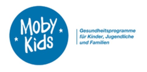 Moby Kids Gesundheitsprogramme für Kinder, Jugendliche und Familien Logo (DPMA, 06/23/2016)