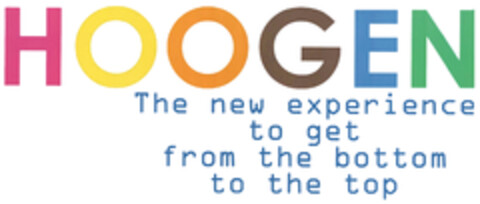 HOOGEN The new experience to get from the bottom to the top Logo (DPMA, 02.12.2020)