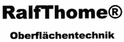 RalfThome Oberflächentechnik Logo (DPMA, 11/30/2004)