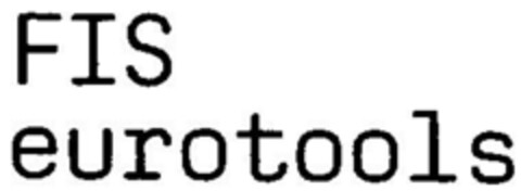 FIS eurotools Logo (DPMA, 02/22/1999)