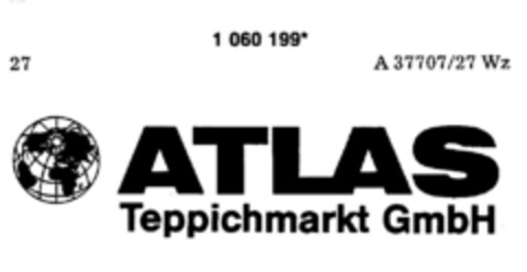 ATLAS Teppichmarkt GmbH Logo (DPMA, 15.10.1983)