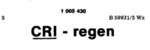 CRI-regen Logo (DPMA, 27.01.1978)