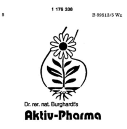 Dr. rer. nat. Burghardt's Aktiv-Pharma Logo (DPMA, 03/27/1990)