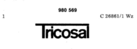 Tricosal Logo (DPMA, 12/15/1977)