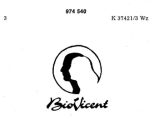 BioVicent Logo (DPMA, 03.04.1976)