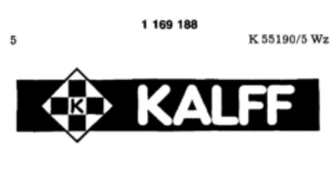 K KALFF Logo (DPMA, 20.10.1989)