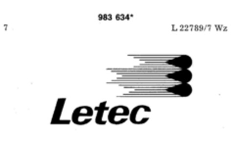 Letec Logo (DPMA, 15.11.1978)
