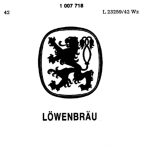 LÖWENBRÄU Logo (DPMA, 02.04.1979)