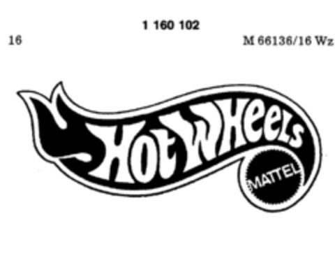 Hot WHeels MATTEL Logo (DPMA, 02.11.1989)