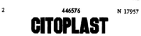 Citoplast Logo (DPMA, 26.01.1932)