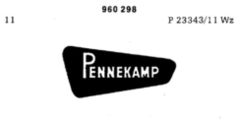 PENNEKAMP Logo (DPMA, 12.11.1975)