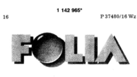 FOLIA Logo (DPMA, 01/17/1989)