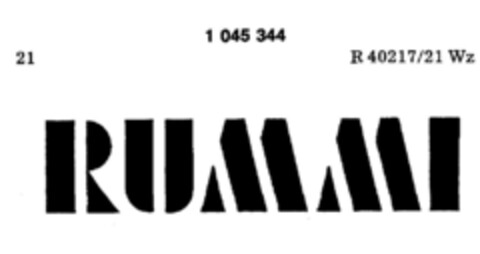 RUMMI Logo (DPMA, 08/18/1982)