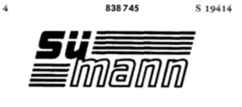 Sü mann Logo (DPMA, 10.12.1966)