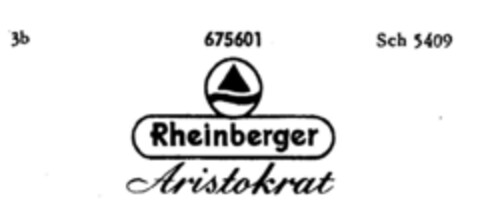Rheinberger Aristokrat Logo (DPMA, 11.11.1953)