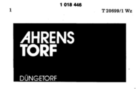 AHRENS TORF DÜNGETORF Logo (DPMA, 11/26/1980)