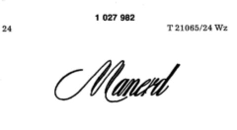 Manerd Logo (DPMA, 06.05.1981)