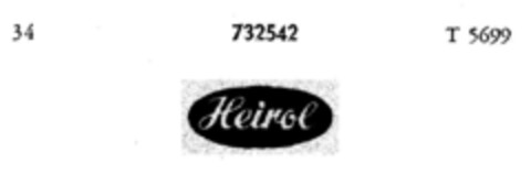 Heirol Logo (DPMA, 15.11.1958)