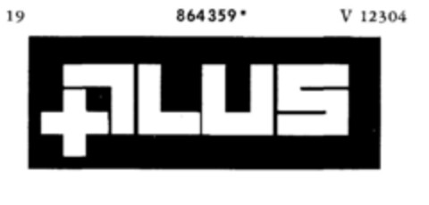 PLUS Logo (DPMA, 20.06.1969)