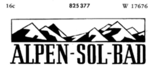 ALPEN - SOL - BAD Logo (DPMA, 08.10.1965)