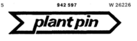 plant pin Logo (DPMA, 27.03.1975)