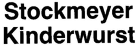 Stockmeyer Kinderwurst Logo (DPMA, 19.09.1989)