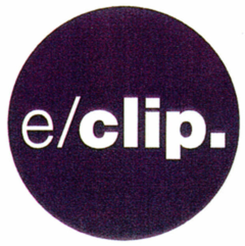 e/clip. Logo (DPMA, 03/28/2000)