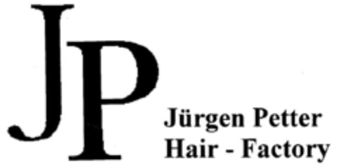 JP Jürgen Petter Hair-Factory Logo (DPMA, 07/27/2000)