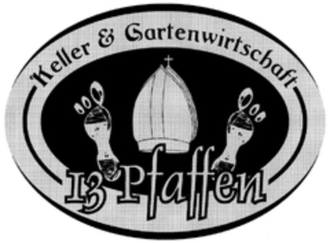 Keller & Gartenwirtschaft 13 Pfaffen Logo (DPMA, 01/10/2008)