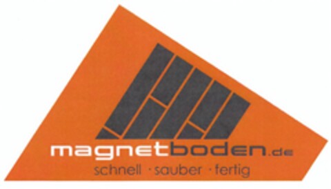 magnetboden.de schnell · sauber · fertig Logo (DPMA, 13.12.2011)