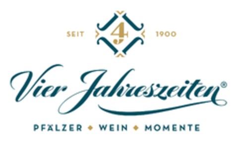 Vier Jahreszeiten PFÄLZER WEIN MOMENTE SEIT 4J 1900 Logo (DPMA, 27.06.2023)