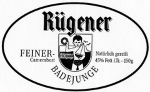 Rügener BADEJUNGE FEINER-Camembert Logo (DPMA, 13.05.2002)