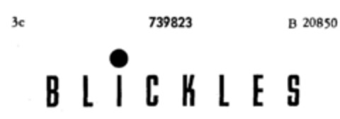 BLICKLES Logo (DPMA, 08.06.1959)