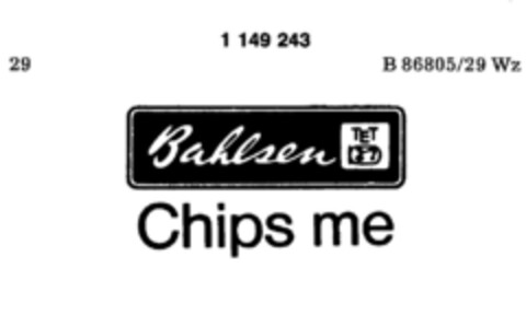 Bahlsen TET Chips me Logo (DPMA, 03/11/1989)