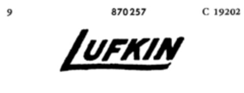 LUFKIN Logo (DPMA, 01.08.1968)