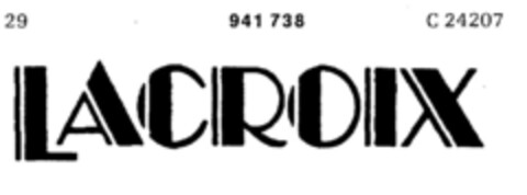 LACROIX Logo (DPMA, 08.07.1974)