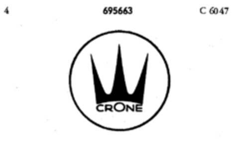 CRONE Logo (DPMA, 22.12.1955)