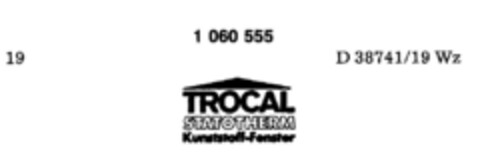 TROCAL STATOTHERM Kunststoff Fenster Logo (DPMA, 14.07.1983)