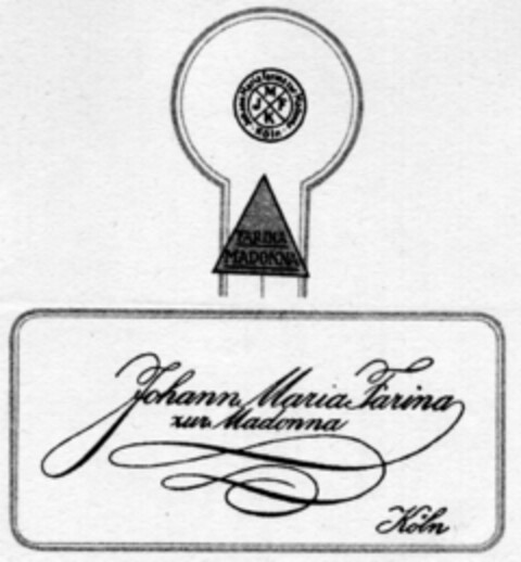 FARINA MADONNA Johann Maria Farina zur Madonna Köln Logo (DPMA, 07/29/1938)