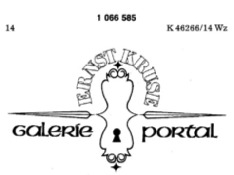 ERNST KRUSE GALERIE PORTAL Logo (DPMA, 18.10.1983)