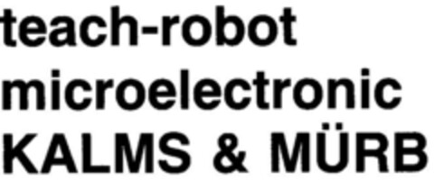 teach-robot microelectronic Logo (DPMA, 20.08.1984)